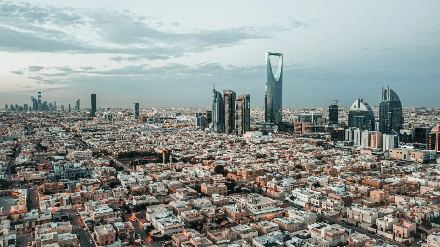 Big city with many buildings Big city with many buildings