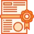 An icon of certificate