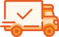 An icon of truck with check mark