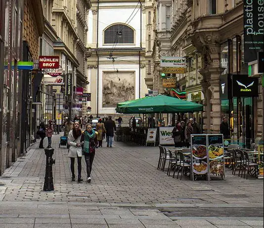 People walking on market People walking on market