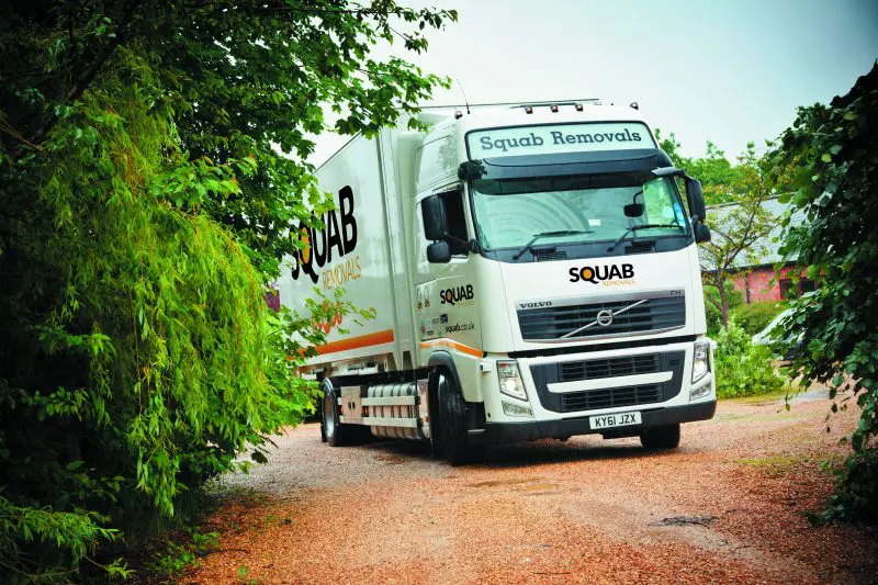 Squab white truck